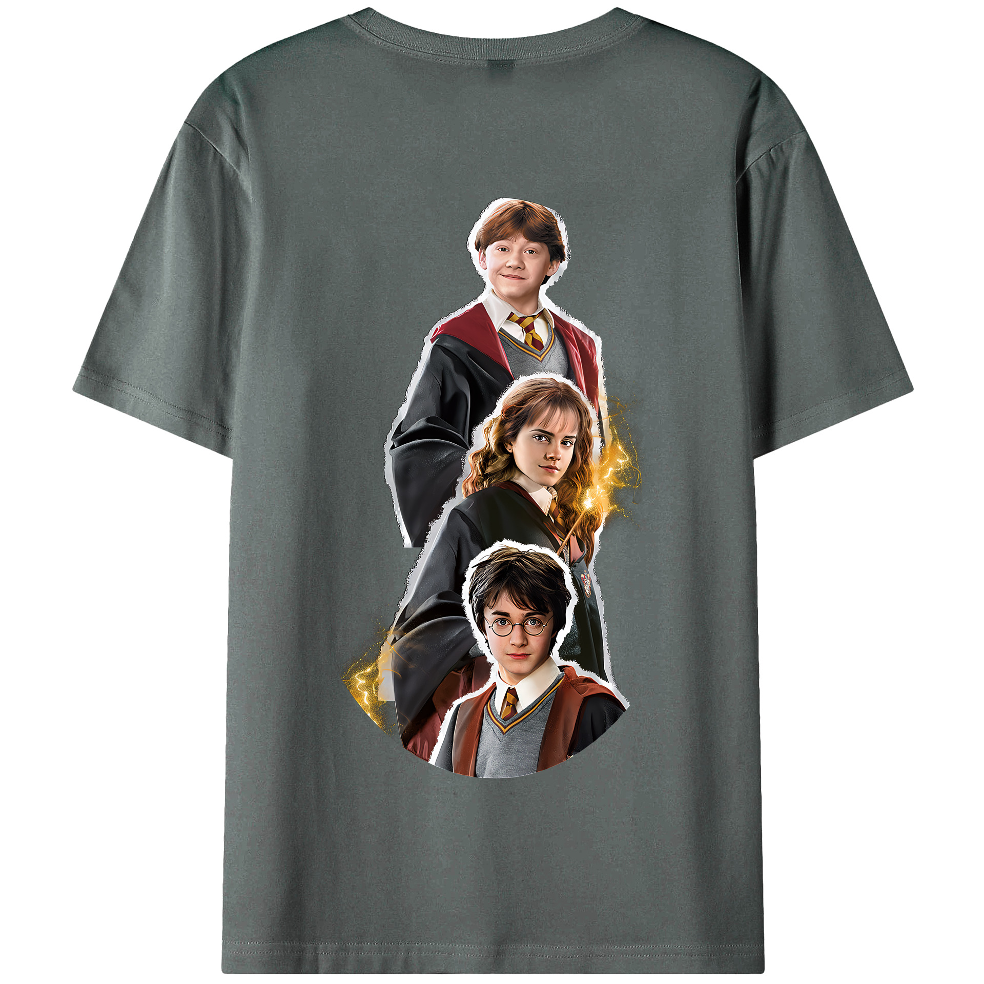 （画像用） Harry Potter ハリー・ポッターシリーズ 綿100％半袖Tシャツ（背面プリント）